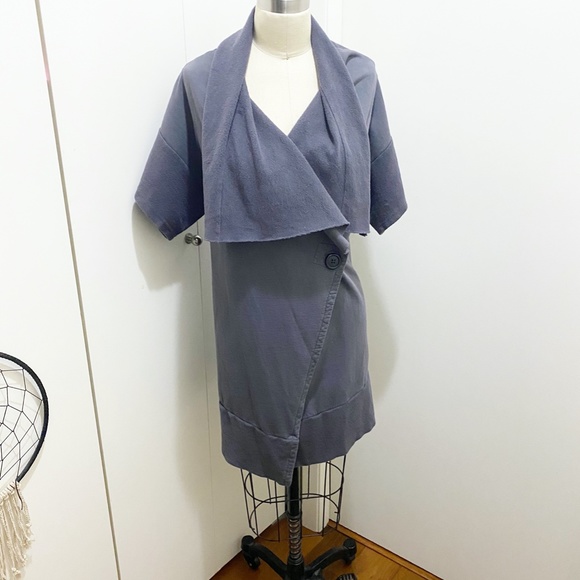 NWT Baftbird Unique Convertible 100% Cotton Shrug Grey Blue S/M - Picture 12 of 14